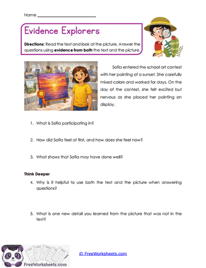 Evidence Explorers Worksheet
