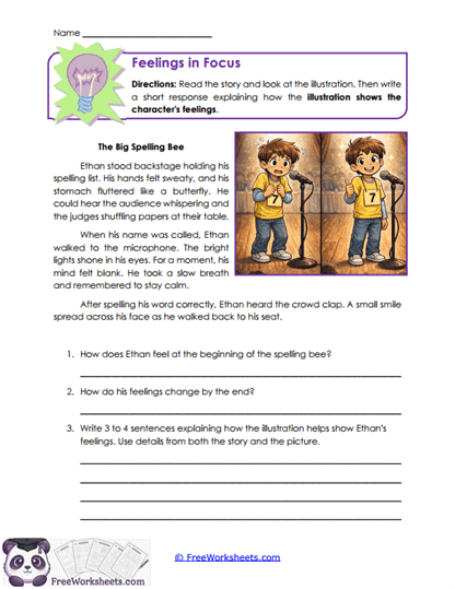 Feeling Pictures Worksheet