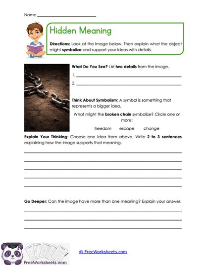 Symbol Meaning Worksheet