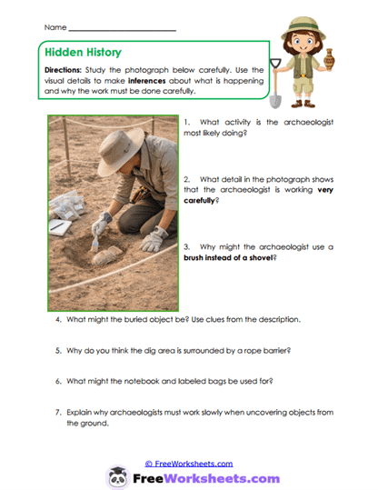 Visual Inferences Worksheet