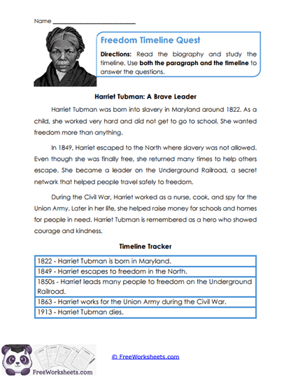 Timeline Evidence Worksheet
