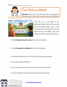 Visual Features Worksheet Visual Elements Worksheets For Grade 4 - FreeWorksheets.Com