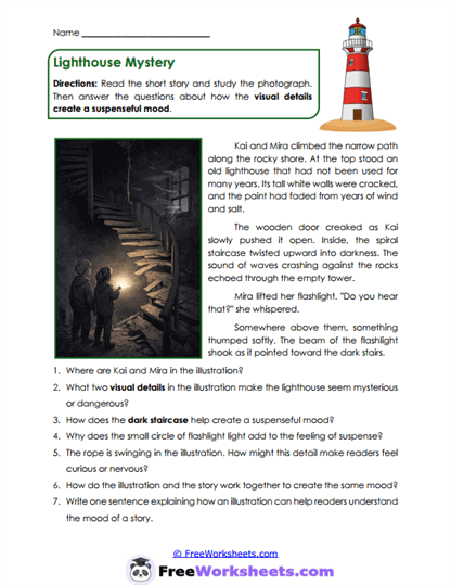 Mystery Mood Worksheet
