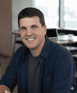 Paul at his Work Station