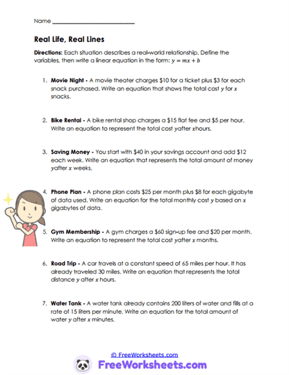 Point Clues Worksheet