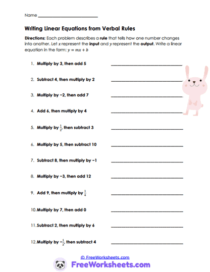 Graph Connections Worksheet