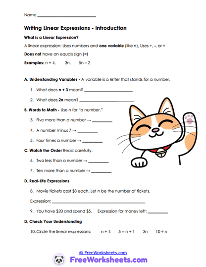 Phrase Builder Worksheet