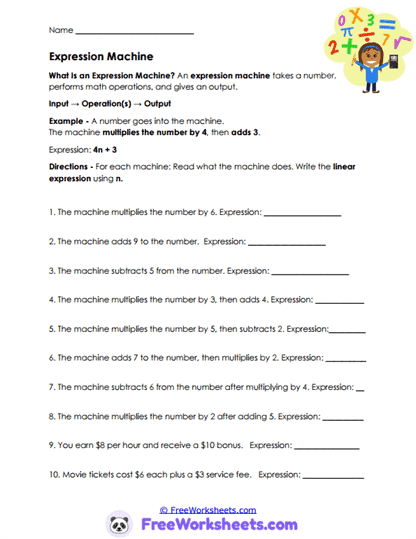Word Translation Worksheet