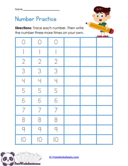 Trace Then Worksheet