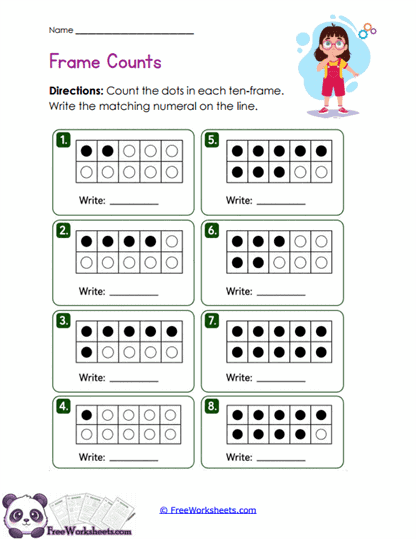Frame Writing Worksheet