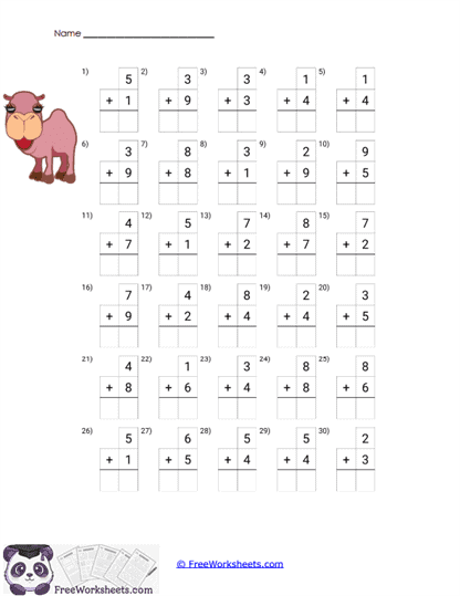 Find the Missing Number Worksheet
