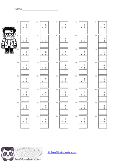 Drill Practice Worksheet