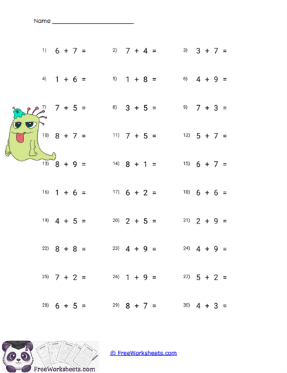 Mixed Practice Worksheet
